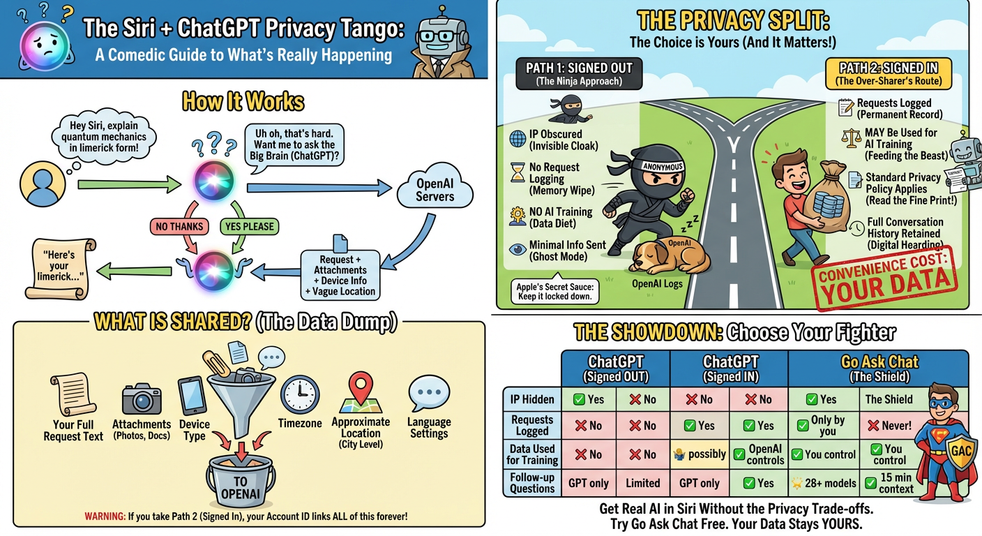 ChatGPT in Siri: How It Works and What Apple Isn't Telling You infographic